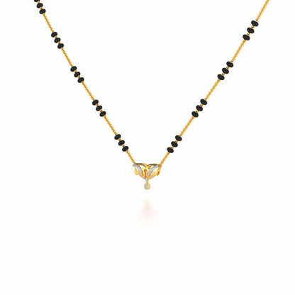 Jeevan Silver Mangalsutra - Yellow Gold - Image 2