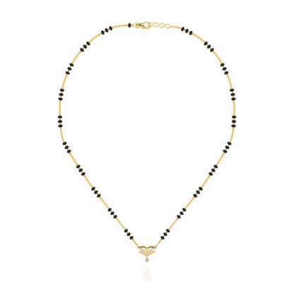 Jeevan Silver Mangalsutra - Yellow Gold - Image 3