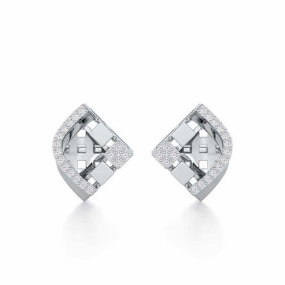 Joyful Cadence Silver Earrings - White Gold - Image 1