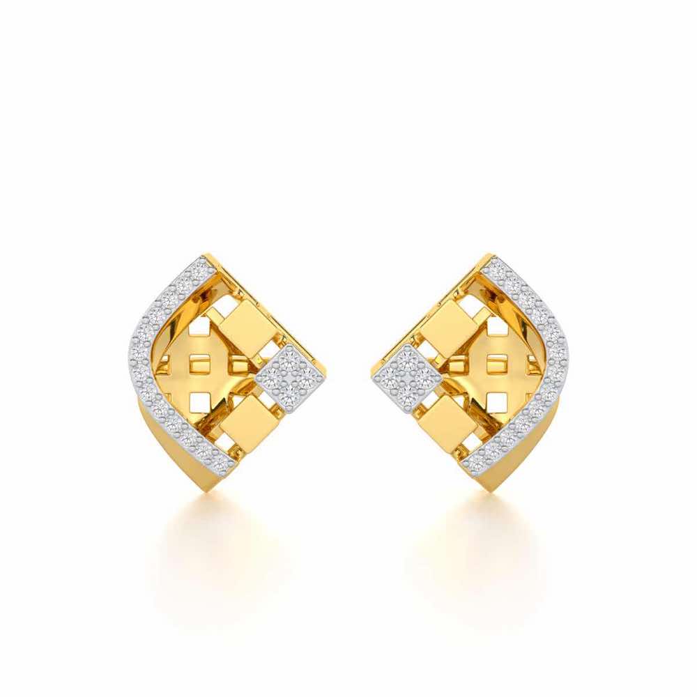 Joyful Cadence Silver Earrings - Yellow Gold - Image 1