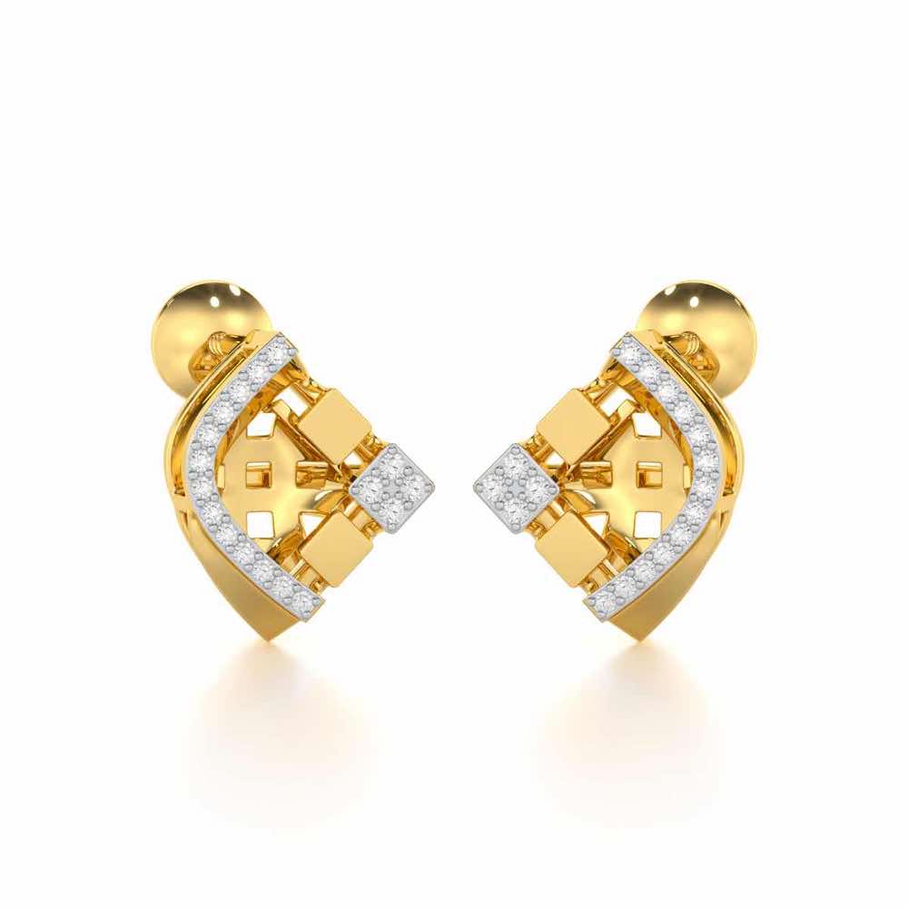 Joyful Cadence Silver Earrings - Yellow Gold - Image 2