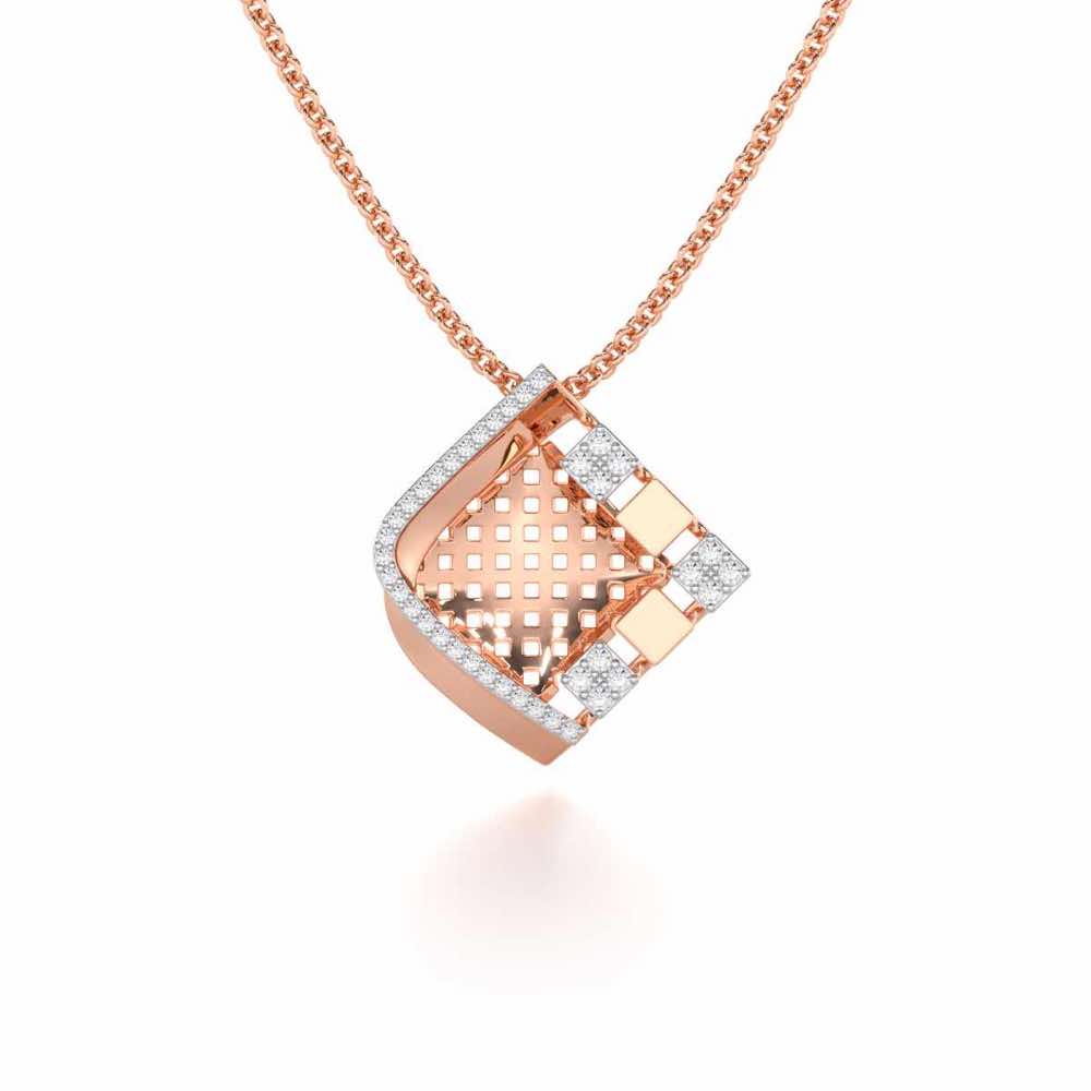 Joyful Cadence Silver Pendant - Rose Gold - Image 1