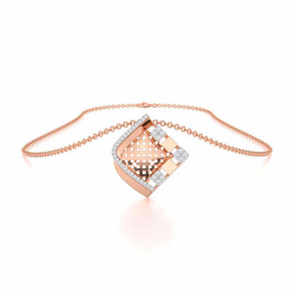Joyful Cadence Silver Pendant - Rose Gold - Image 3