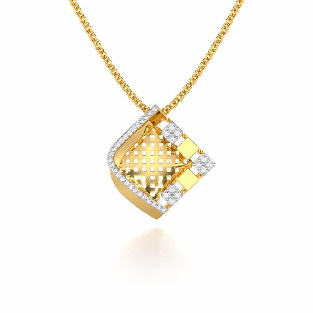 Joyful Cadence Silver Pendant - Yellow Gold - Image 1