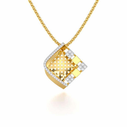 Joyful Cadence Silver Pendant - Yellow Gold - Image 1