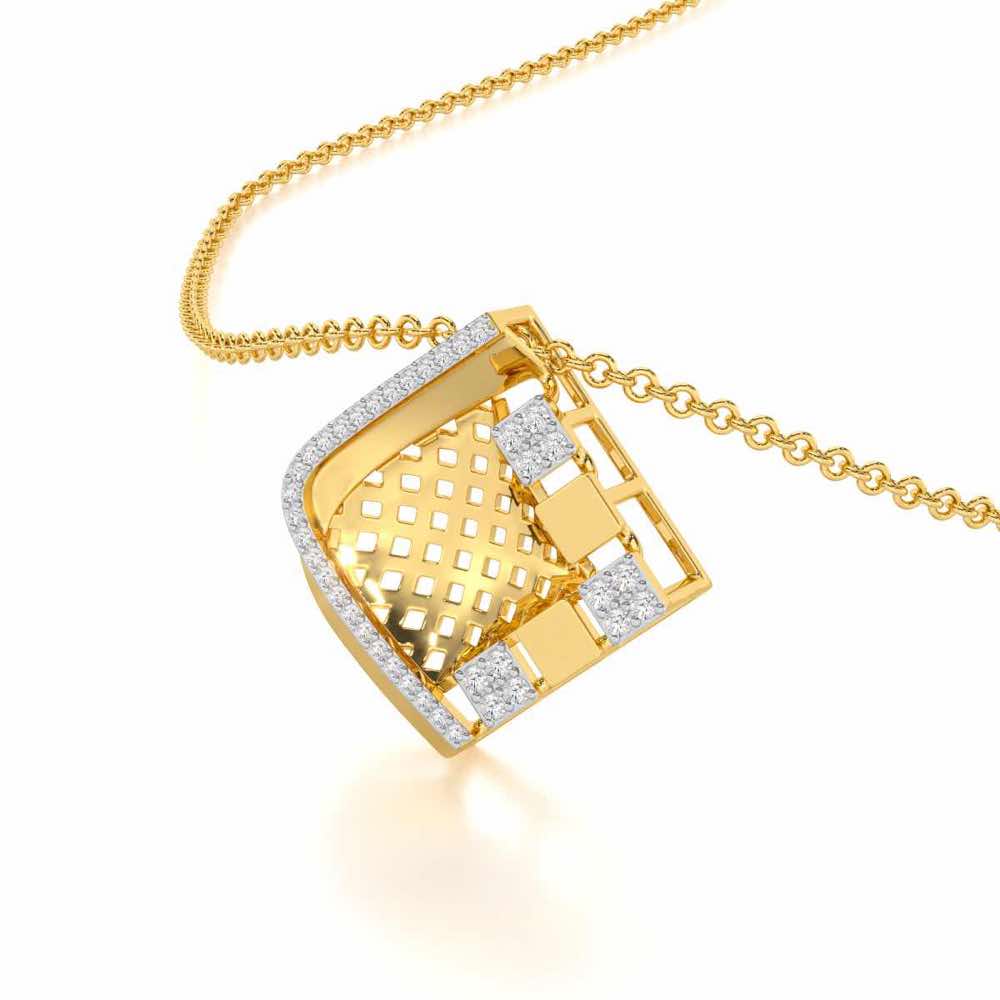 Joyful Cadence Silver Pendant - Yellow Gold - Image 2