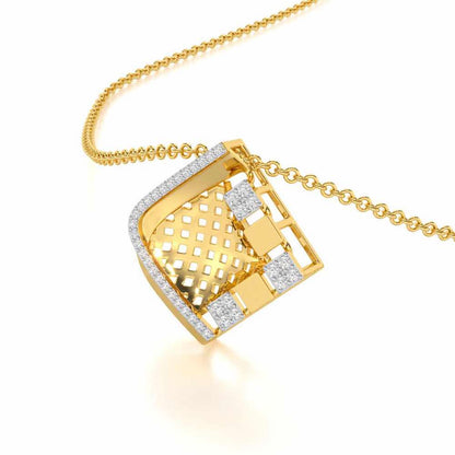 Joyful Cadence Silver Pendant - Yellow Gold - Image 2