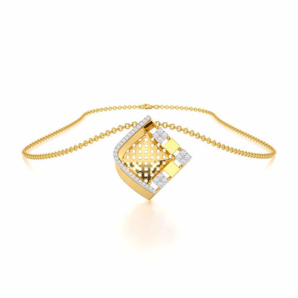 Joyful Cadence Silver Pendant - Yellow Gold - Image 3