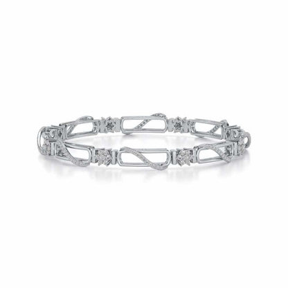 Just Fab Silver Bangles - White Gold - Image 4