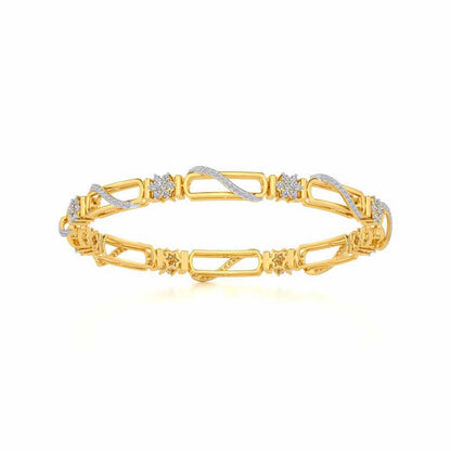 Just Fab Silver Bangles - Yellow Gold - Image 5