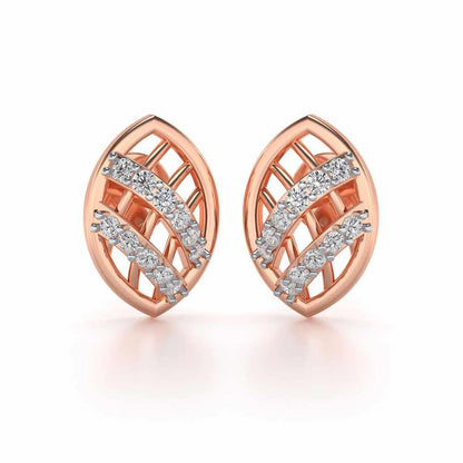 Just Lovely Silver Earrings - Rose Gold - Image 1
