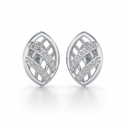 Just Lovely Silver Earrings - White Gold - Image 1