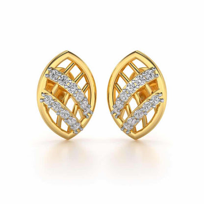 Just Lovely Silver Earrings - Yellow Gold - Image 1