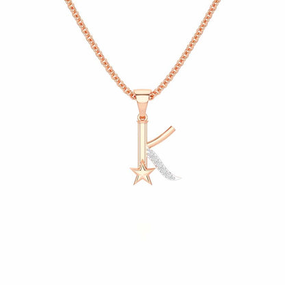 K-Glint Silver Pendant - Rose Gold - Image 1