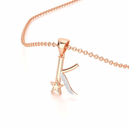 K-Glint Silver Pendant - Rose Gold - Image 2