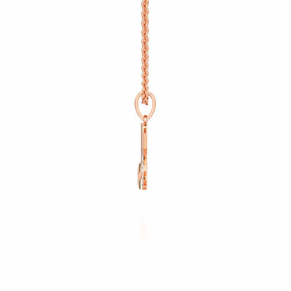 K-Glint Silver Pendant - Rose Gold - Image 3