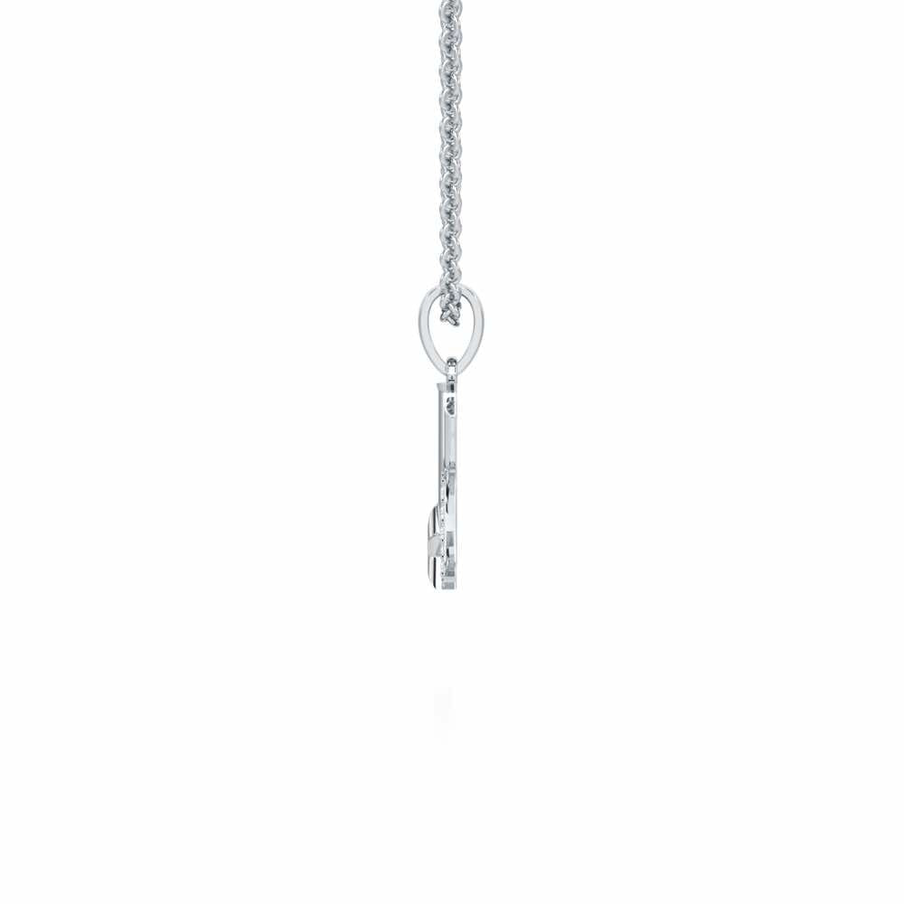 K-Glint Silver Pendant - White Gold - Image 3
