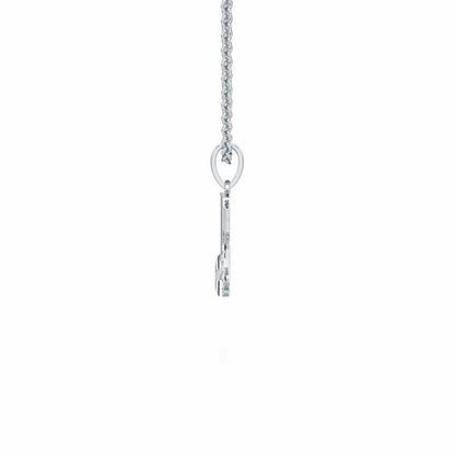 K-Glint Silver Pendant - White Gold - Image 3