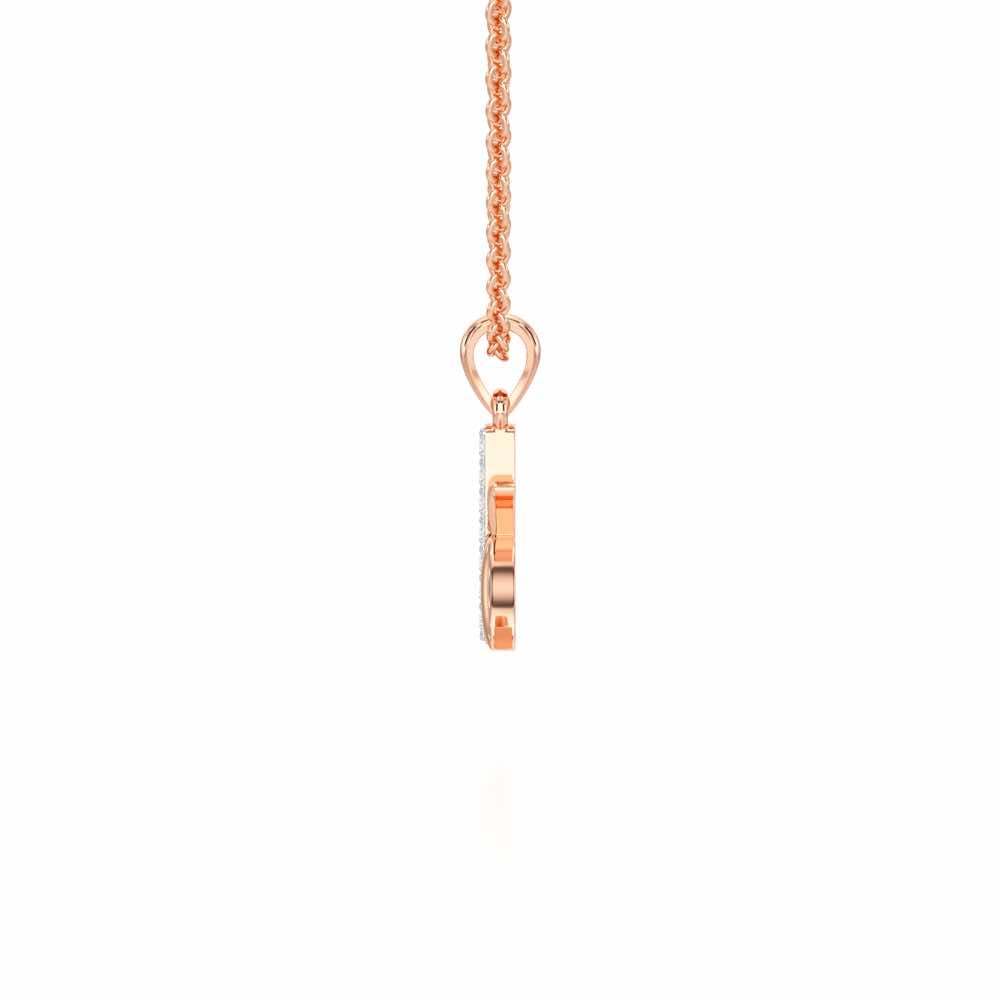 K-Luke Silver Pendant - Rose Gold - Image 3