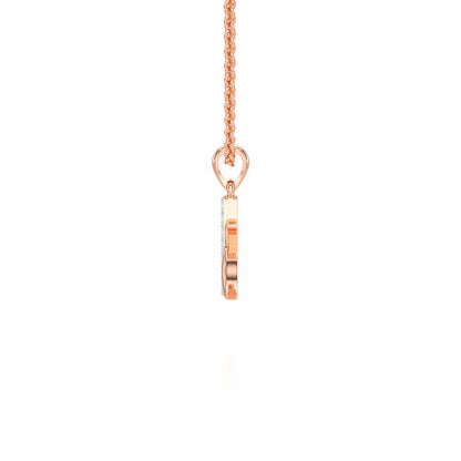 K-Luke Silver Pendant - Rose Gold - Image 3