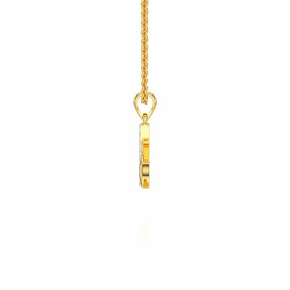 K-Luke Silver Pendant - Yellow Gold - Image 3