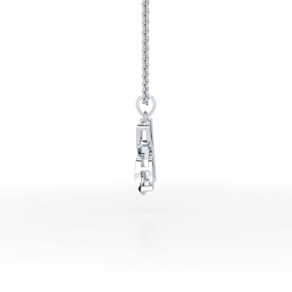 K-Spark Silver Pendant - White Gold - Image 3