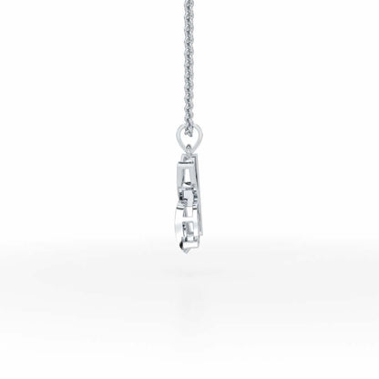 K-Spark Silver Pendant - White Gold - Image 3