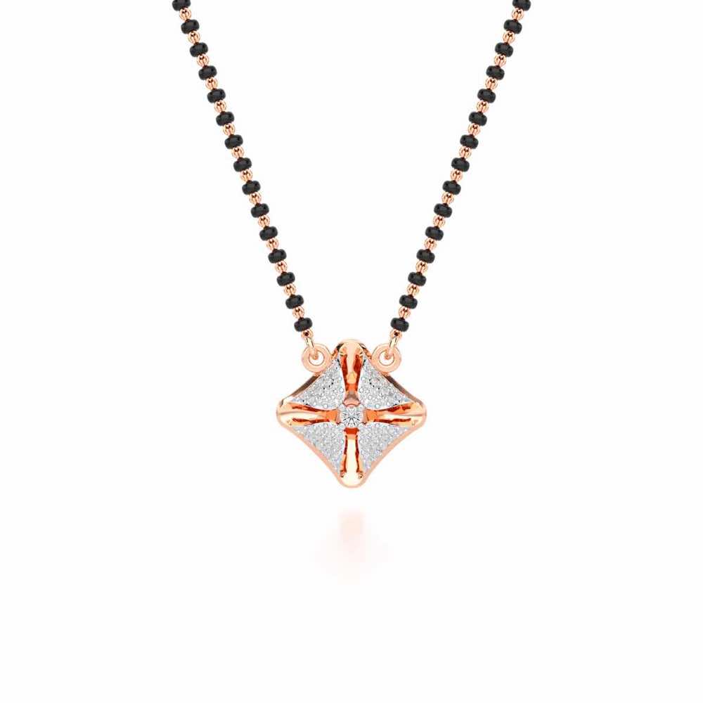 Kalyana Bhav Silver Mangalsutra - Rose Gold - Image 1