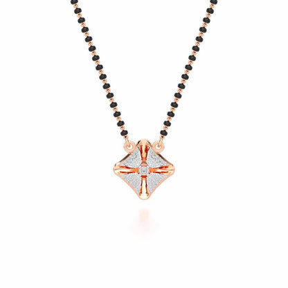 Kalyana Bhav Silver Mangalsutra - Rose Gold - Image 1