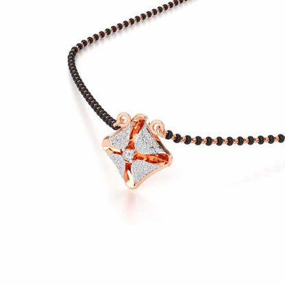 Kalyana Bhav Silver Mangalsutra - Rose Gold - Image 2