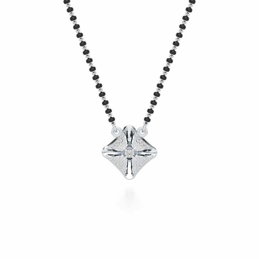 Kalyana Bhav Silver Mangalsutra - White Gold - Image 1