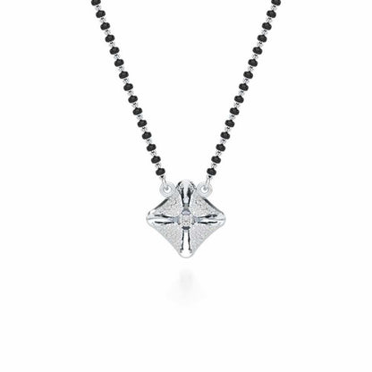 Kalyana Bhav Silver Mangalsutra - White Gold - Image 1