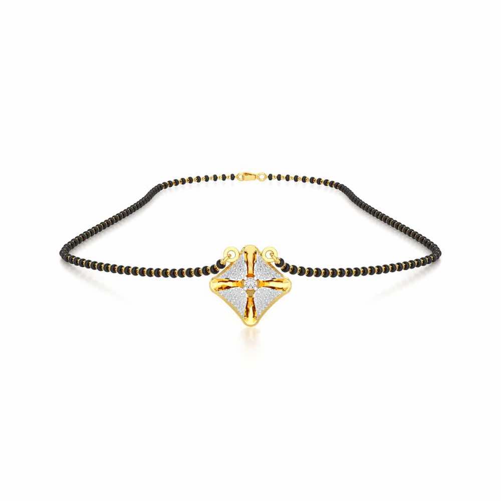 Kalyana Bhav Silver Mangalsutra - Yellow Gold - Image 3