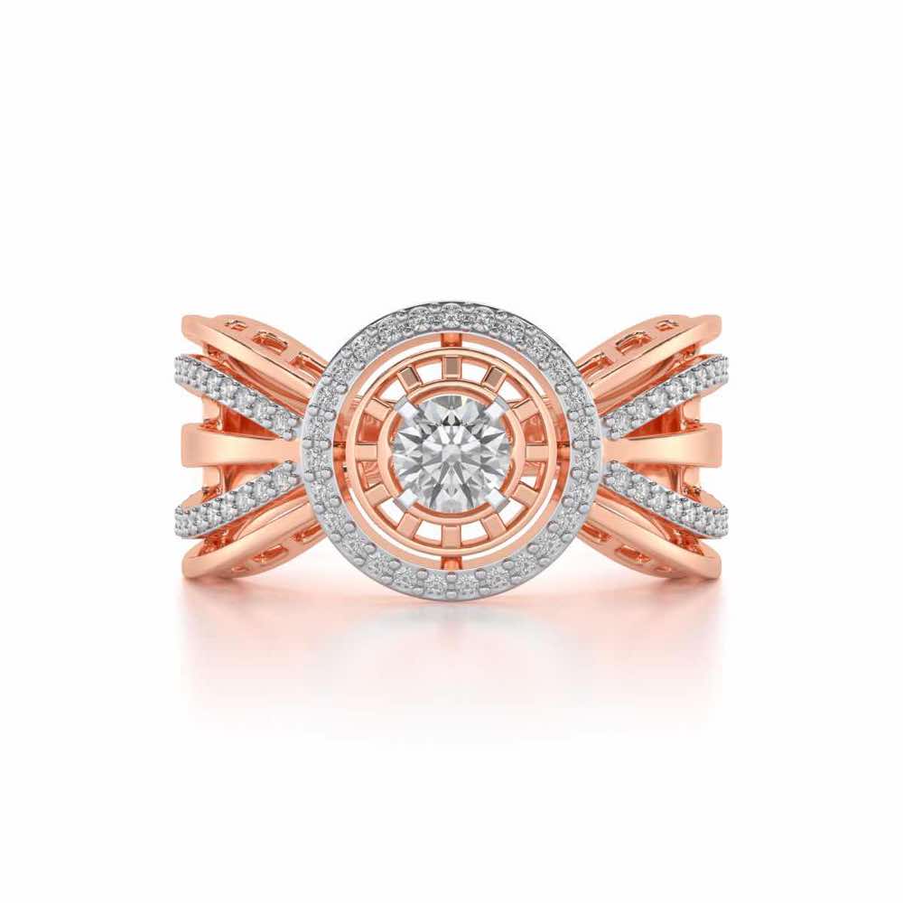 Kalyani Solitaire Ring - Rose Gold - Image 4