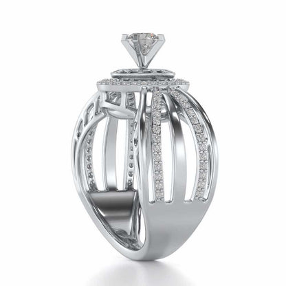 Kalyani Solitaire Ring - White Gold - Image 3