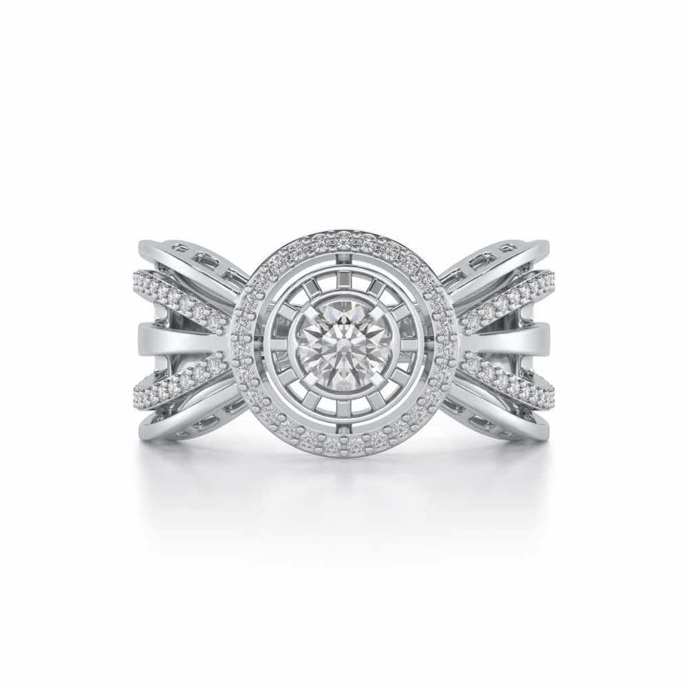 Kalyani Solitaire Ring - White Gold - Image 4