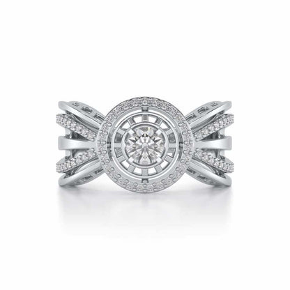 Kalyani Solitaire Ring - White Gold - Image 4