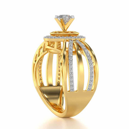 Kalyani Solitaire Ring - Yellow Gold - Image 3