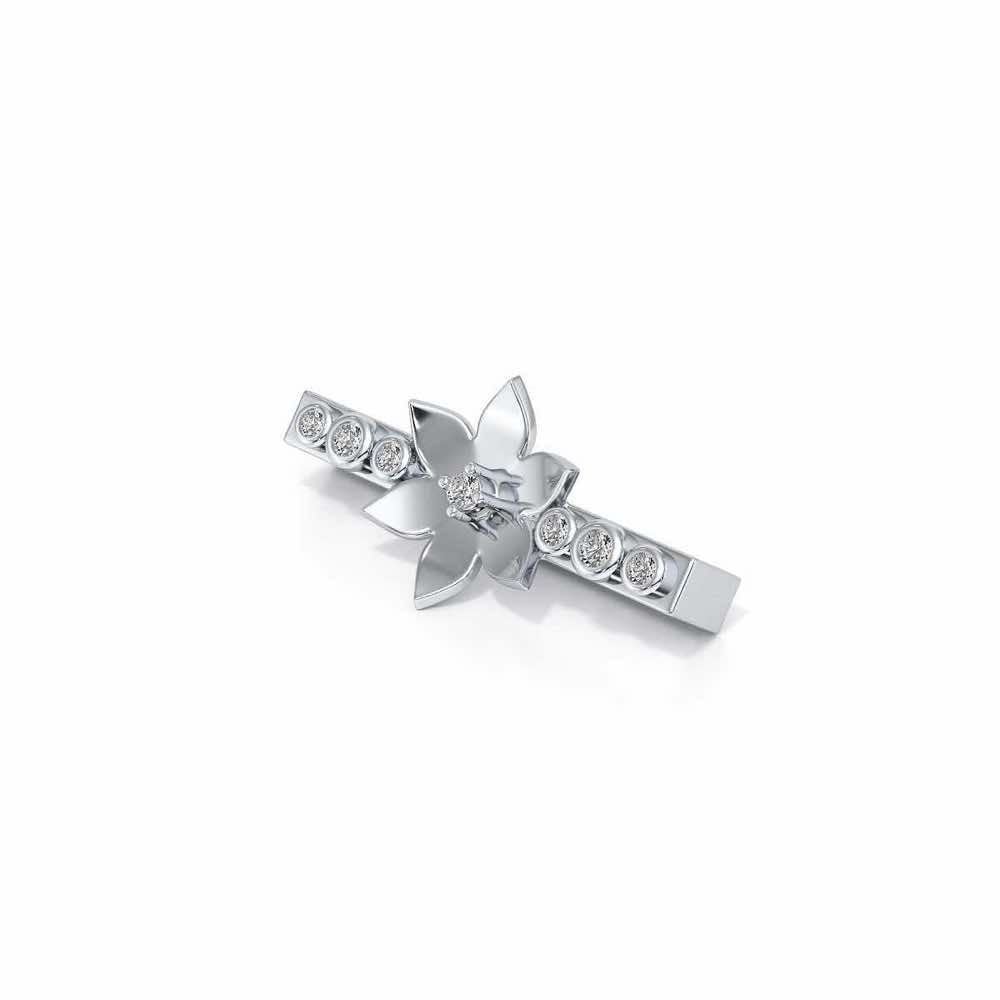 Kamal Silver Watch Band - White Gold - Image 3