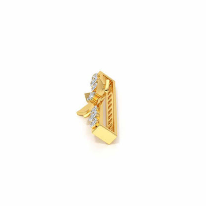 Kamal Silver Watch Band - Yellow Gold - Image 4