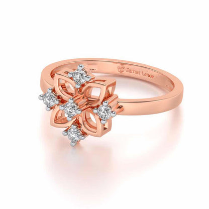 Kamalam Silver Ring - Rose Gold - Image 2
