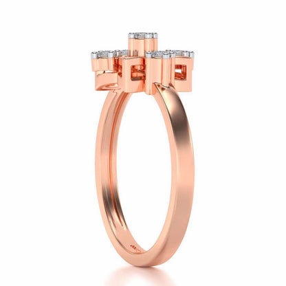 Kamalam Silver Ring - Rose Gold - Image 3