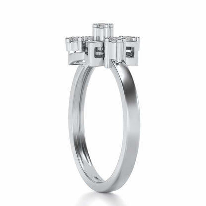 Kamalam Silver Ring - White Gold - Image 3