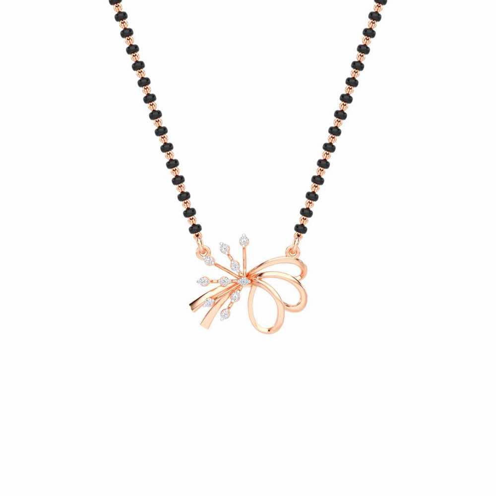 Kanya Ratna Silver Mangalsutra - Rose Gold - Image 1