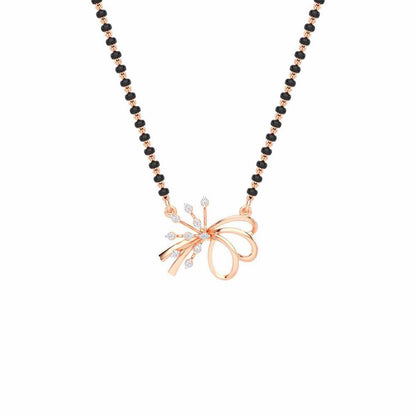 Kanya Ratna Silver Mangalsutra - Rose Gold - Image 1