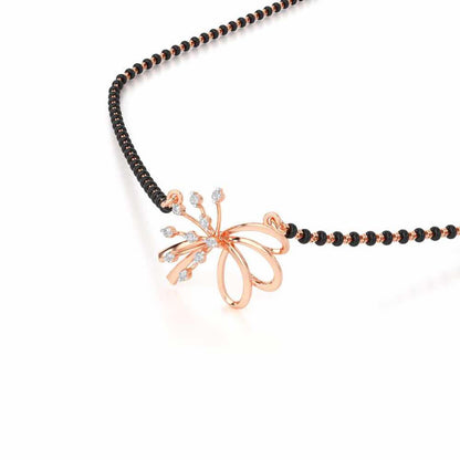 Kanya Ratna Silver Mangalsutra - Rose Gold - Image 2