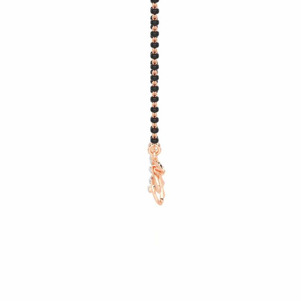 Kanya Ratna Silver Mangalsutra - Rose Gold - Image 4