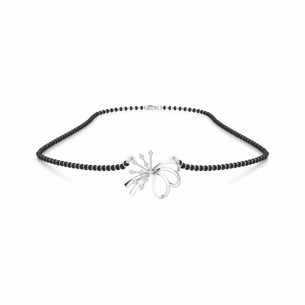 Kanya Ratna Silver Mangalsutra - White Gold - Image 3
