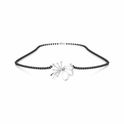 Kanya Ratna Silver Mangalsutra - White Gold - Image 3