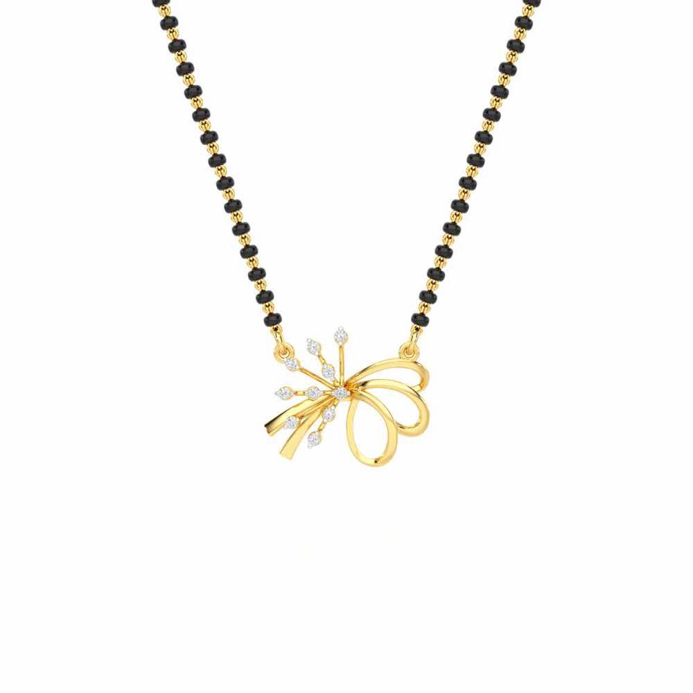 Kanya Ratna Silver Mangalsutra - Yellow Gold - Image 1